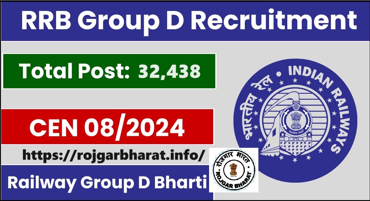 RRB Group D Recruitment Notification Out CEN 08/2024